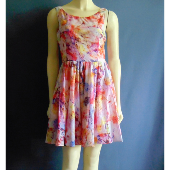 Betsey Johnson Dresses & Skirts - Betsey Johnson Pink Multi Cotton Tie Dye Dress 6